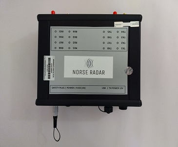 A Norse Radar GPR controller unit with multiple antenna channel connectors